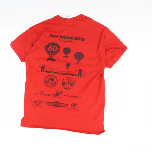 Gildan Mens Red    T-Shirt Size M