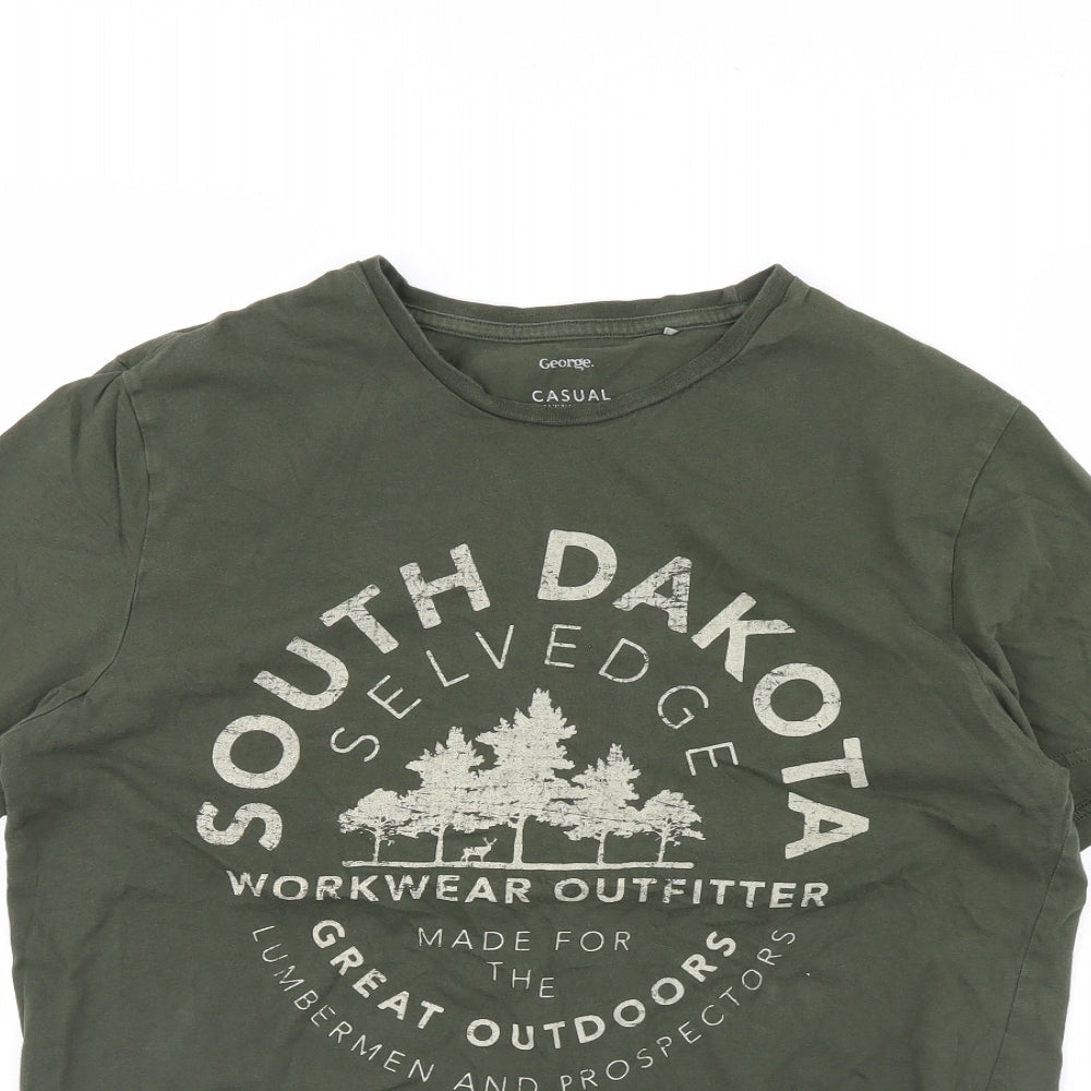 George Mens Green    T-Shirt Size M