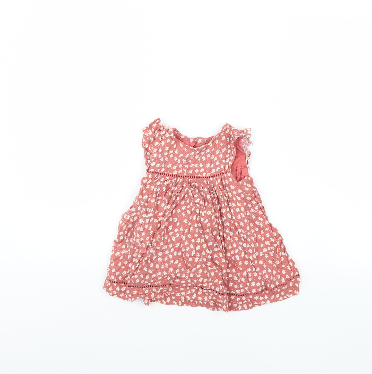 Primark Girls Pink Floral  Fit & Flare  Size 18 Months