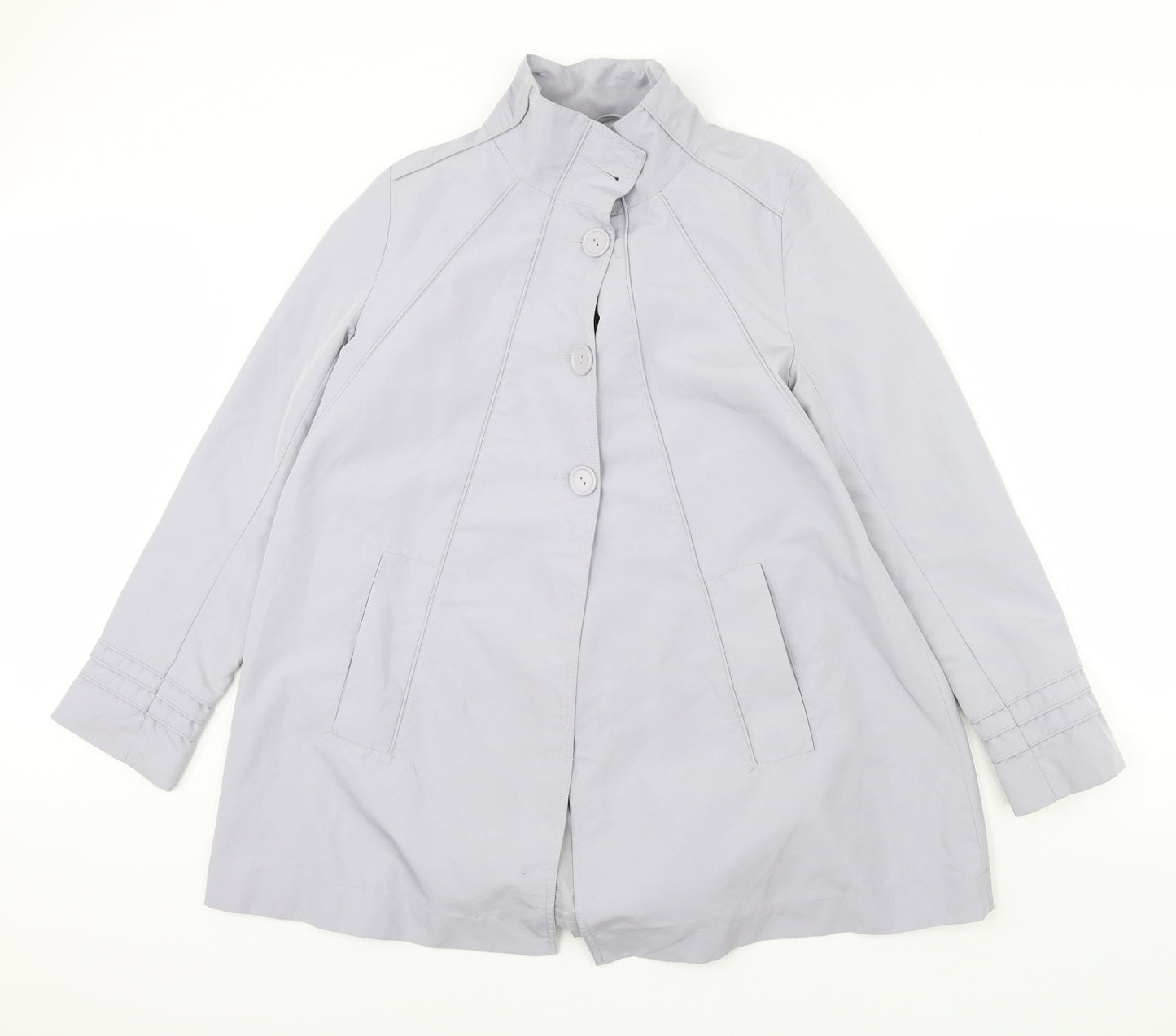 Mia Moda Womens Blue   Rain Coat Coat Size 12