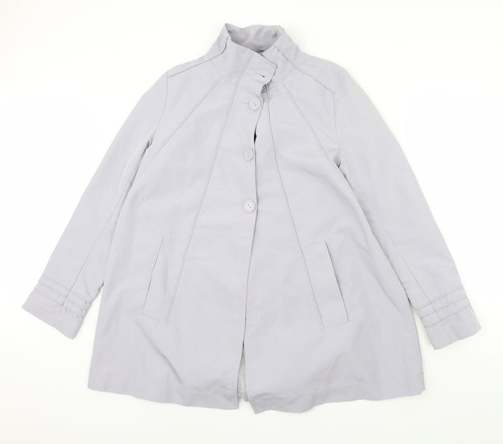 Mia Moda Womens Blue   Rain Coat Coat Size 12