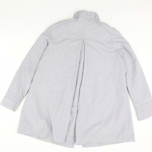 Mia Moda Womens Blue   Rain Coat Coat Size 12