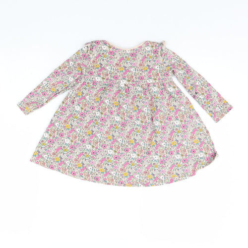 NEXT Girls Pink Floral  Fit & Flare  Size 2 Years