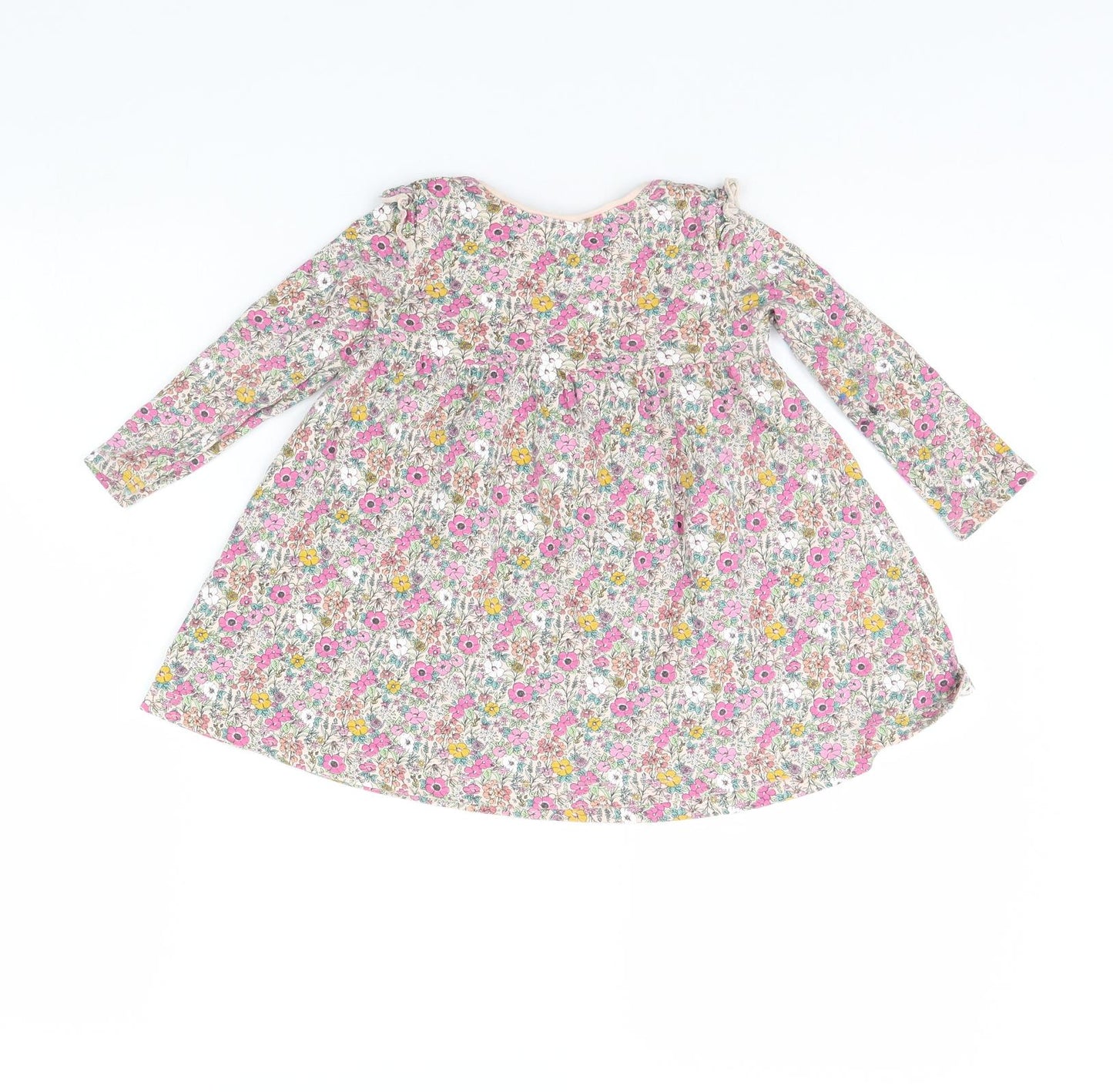 NEXT Girls Pink Floral  Fit & Flare  Size 2 Years