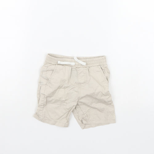 Preworn Boys Beige   Chino Shorts Size 2 Years