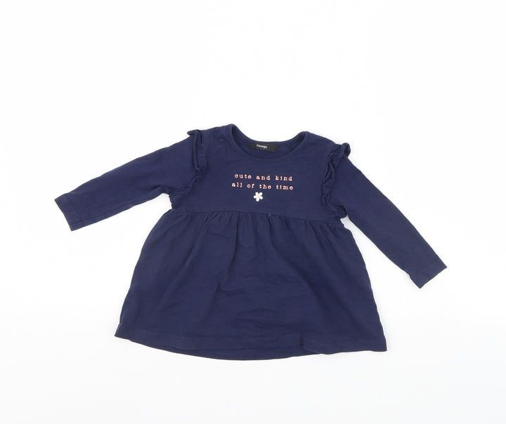 George Girls Blue Fit & Flare Size 18 Months