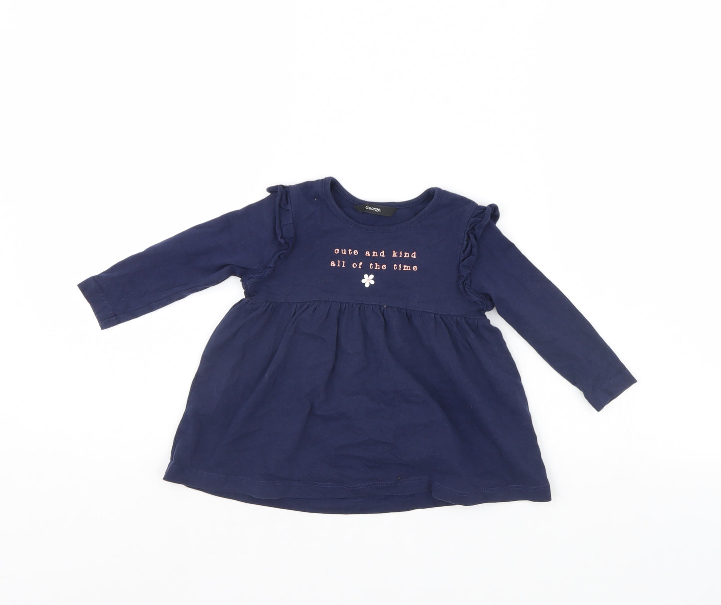 George Girls Blue   Fit & Flare  Size 18 Months