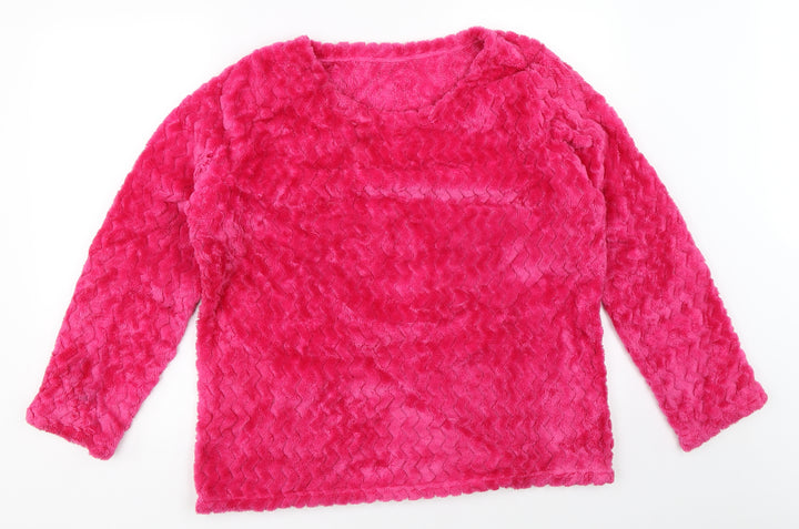 George Womens Pink Pullover Sweatshirt Size 12