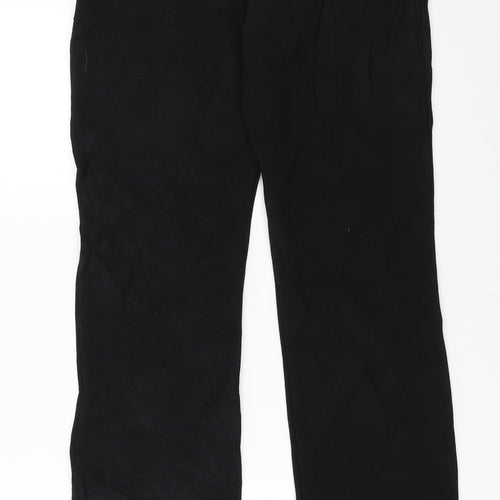 Lycra Womens Black   Trousers  Size S L30.5 in