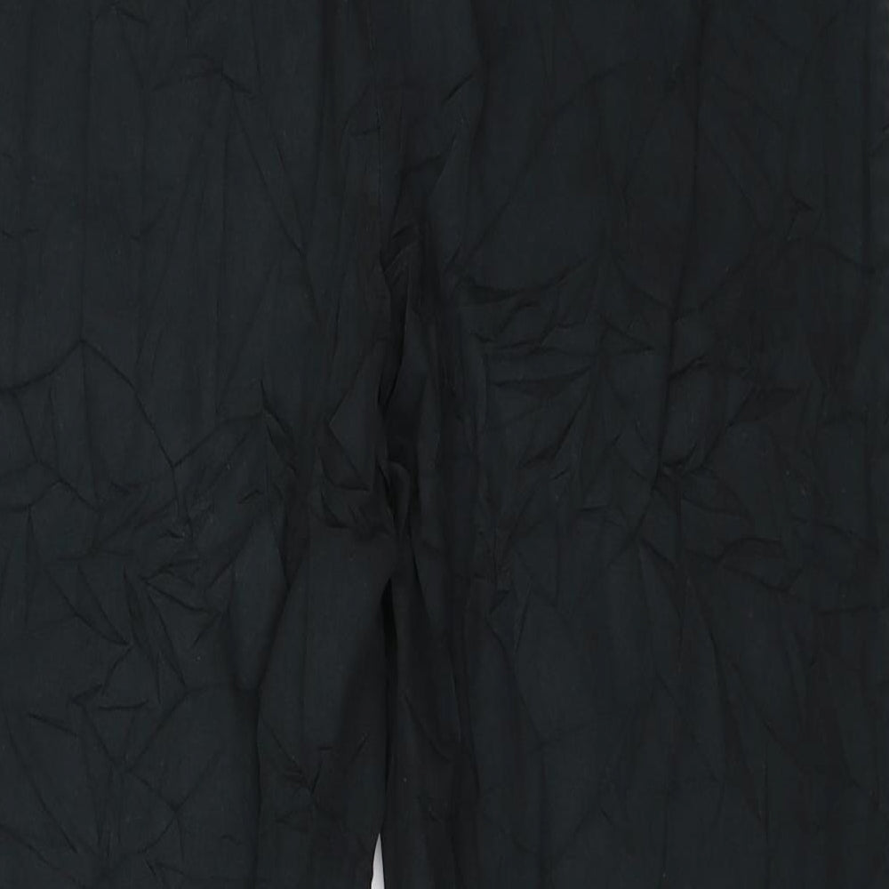 Marks and Spencer Womens Black   Cropped Trousers Size 12 L23 in