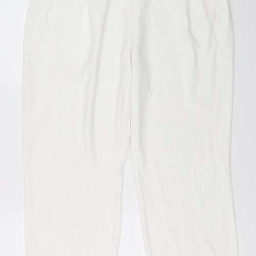 Stradivarius Womens White   Trousers  Size 42 L28 in