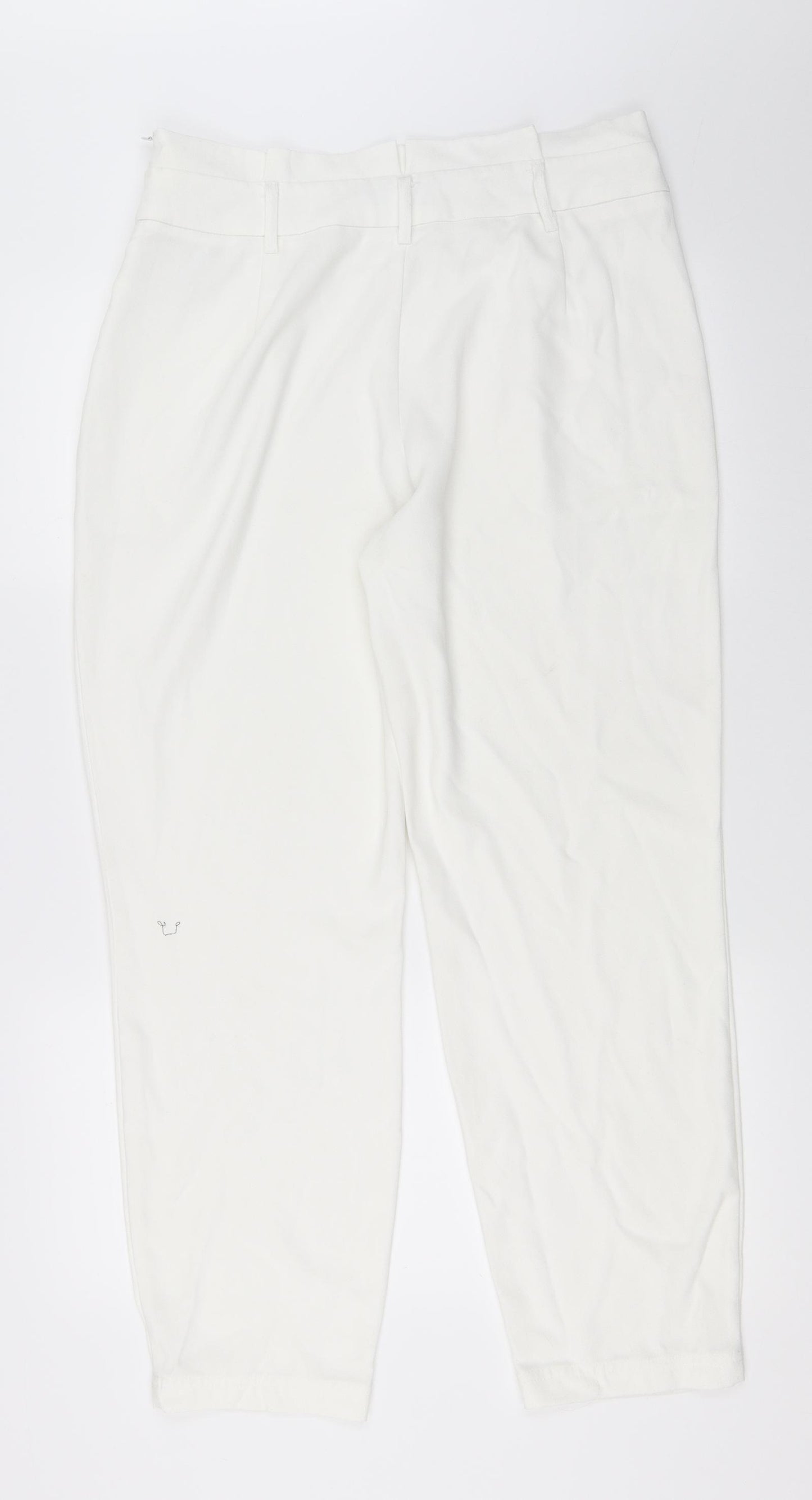 Stradivarius Womens White   Trousers  Size 42 L28 in