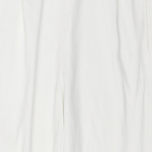 Stradivarius Womens White   Trousers  Size 42 L28 in