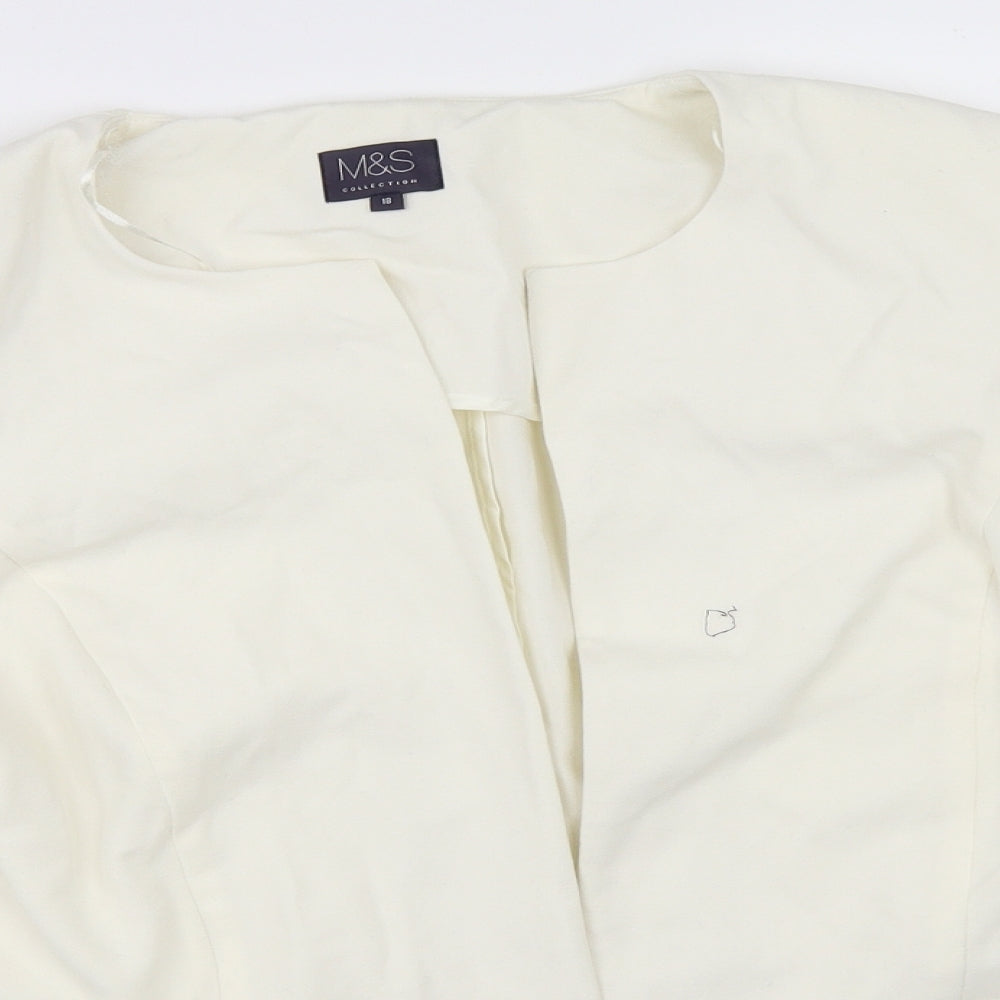 Marks and Spencer Womens Ivory   Jacket Blazer Size 18