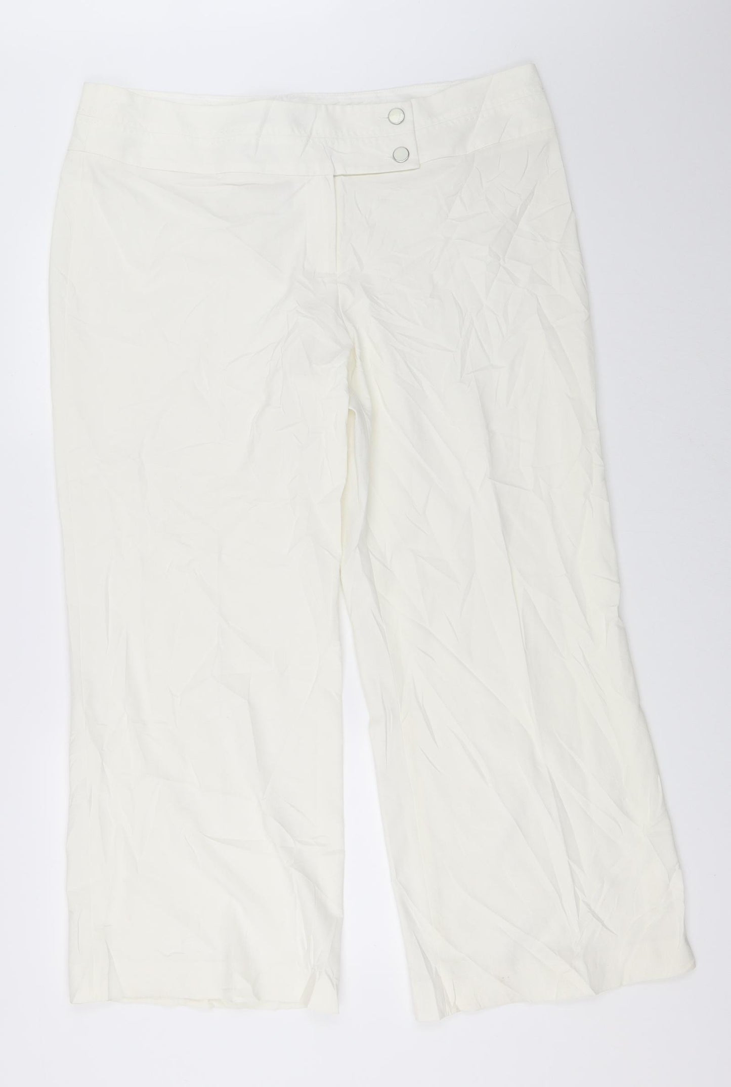 Debenhams Womens Ivory   Trousers  Size 18 L27 in