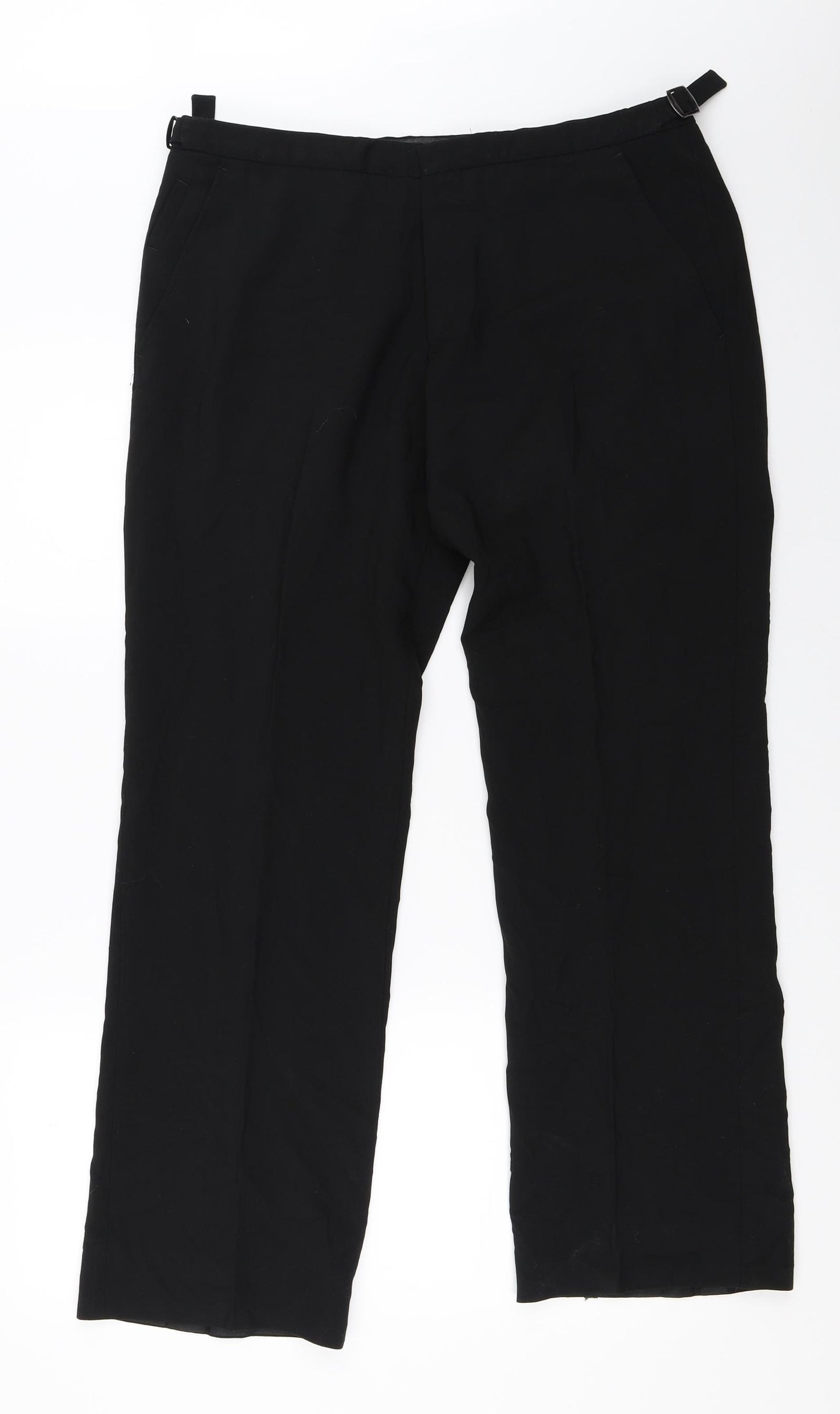 Preworn Womens Black   Trousers  Size 32 in L30 in