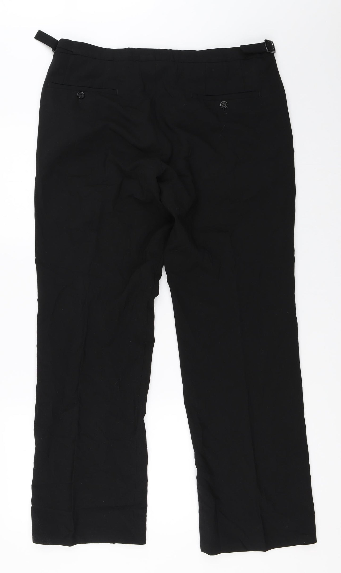 Preworn Womens Black   Trousers  Size 32 in L30 in