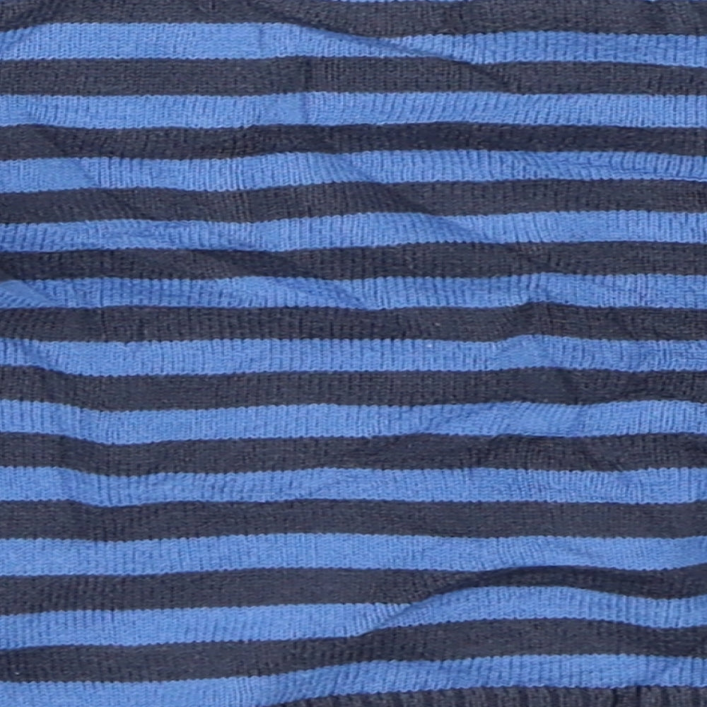 Obaibi Boys Blue Striped  Pullover Jumper Size 9-12 Months