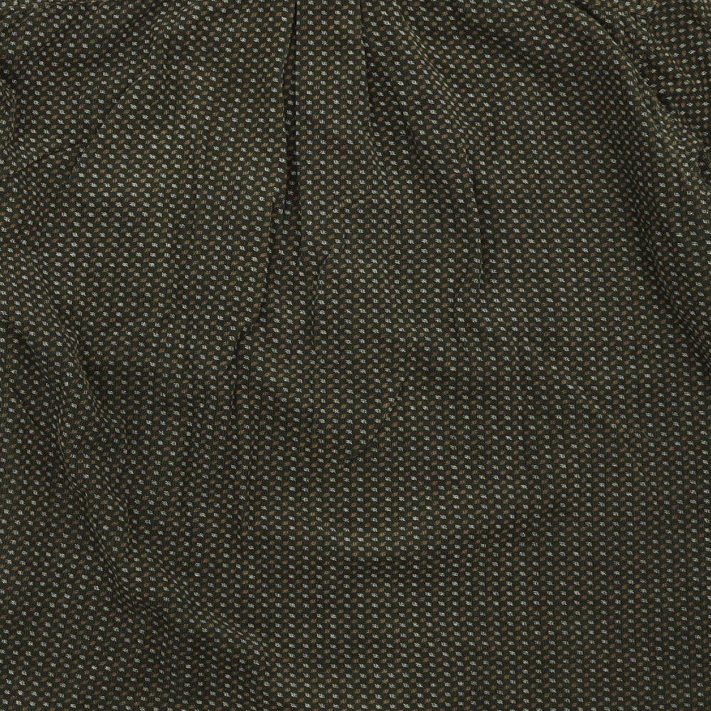 Canda Mens Green    Button-Up Size 15.5