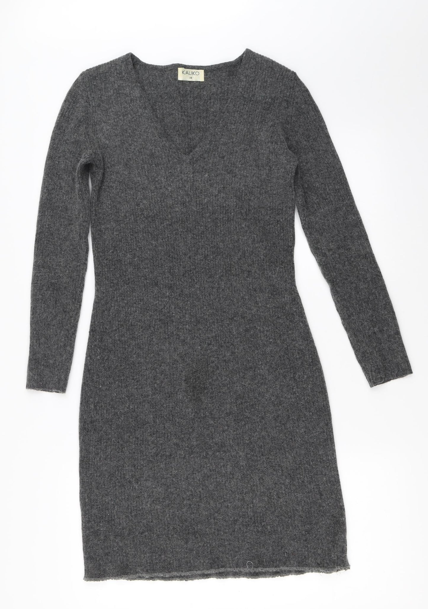 Kaliko Womens Grey   Jumper Dress  Size 10