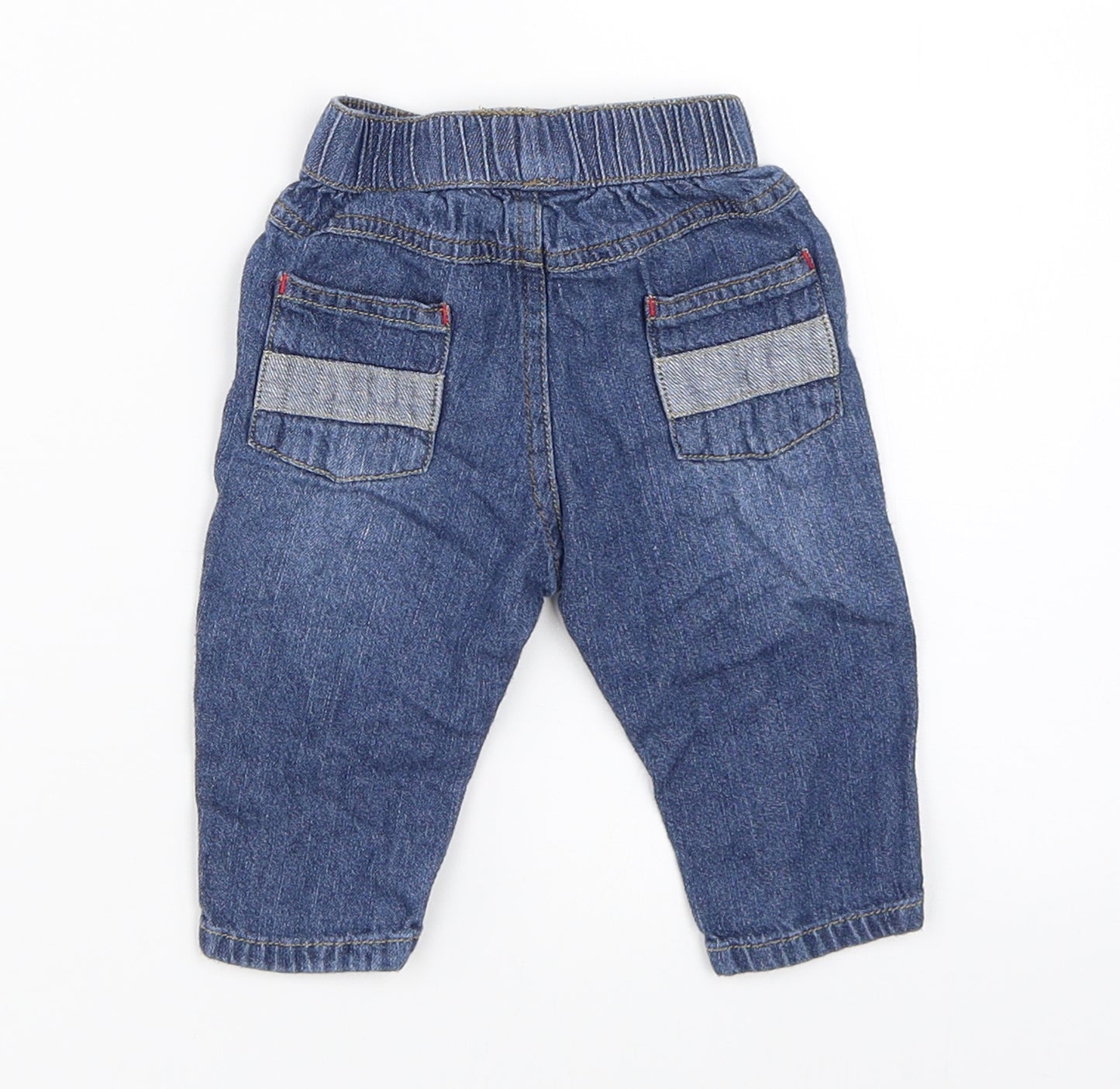George Boys Blue  Denim Capri Jeans Size 0-3 Months