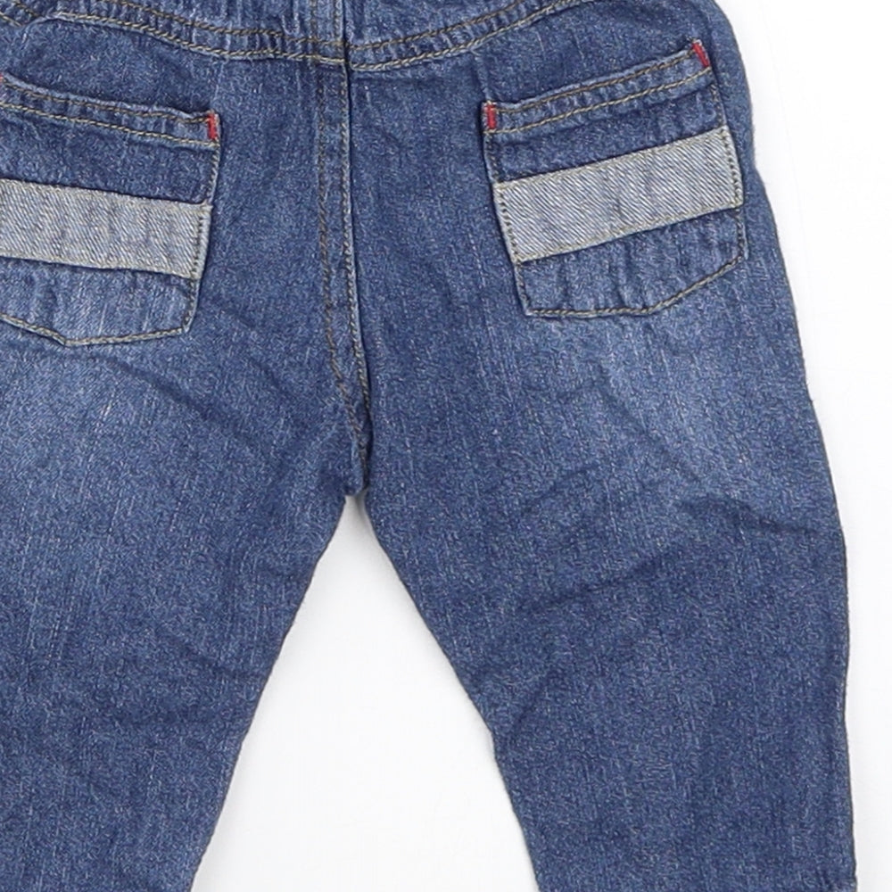 George Boys Blue  Denim Capri Jeans Size 0-3 Months