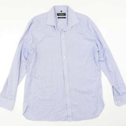 Hammond & Co Mens Blue    Dress Shirt Size 16.5