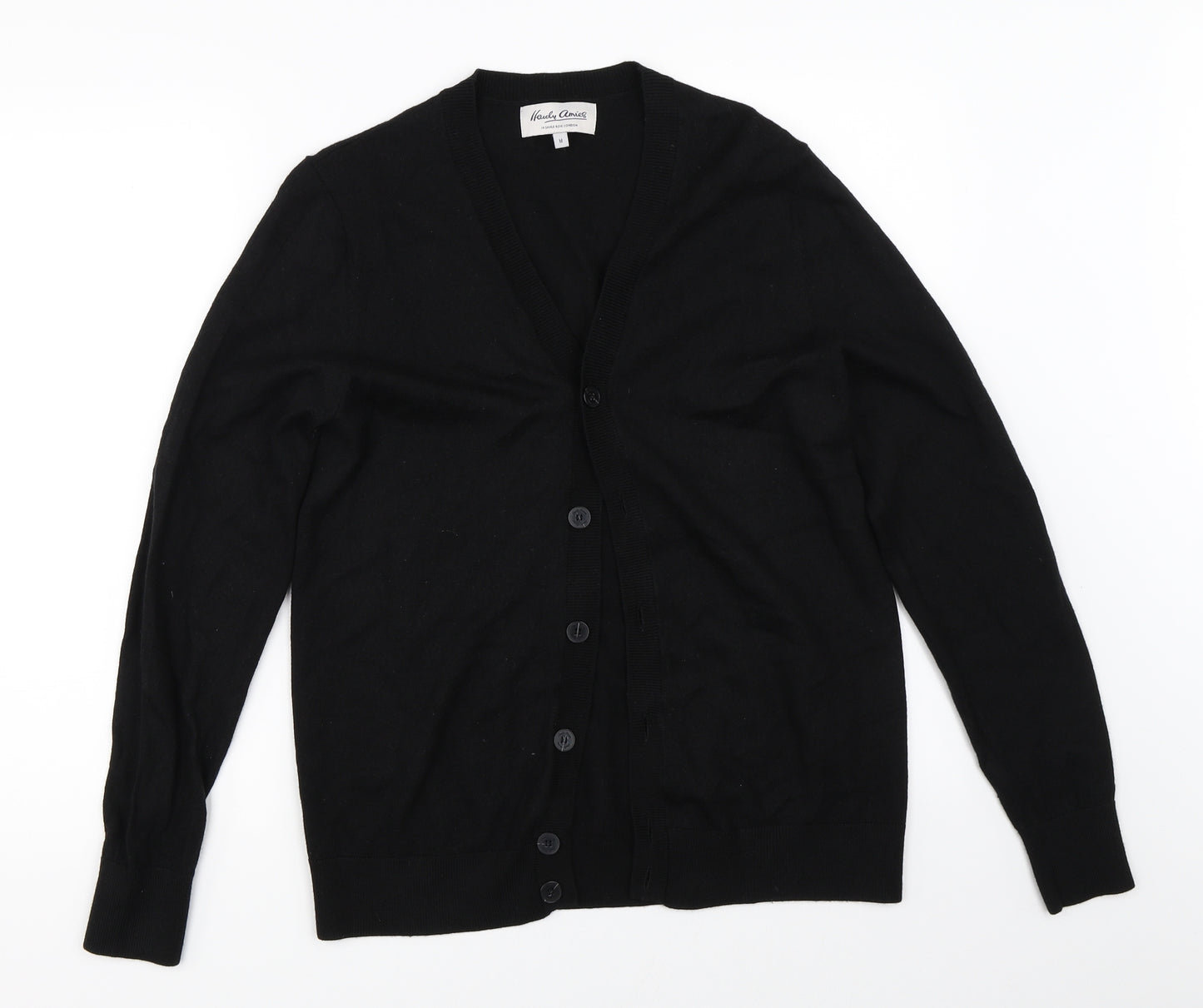 Preworn Mens Black   Cardigan Jumper Size M