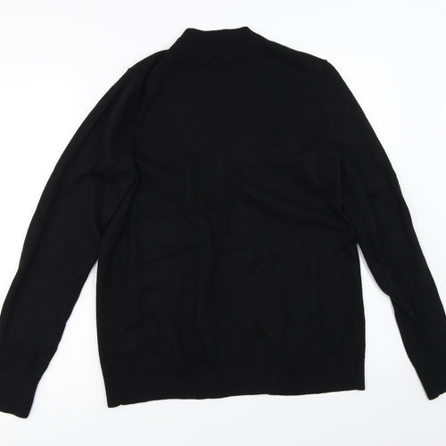 Preworn Mens Black   Cardigan Jumper Size M