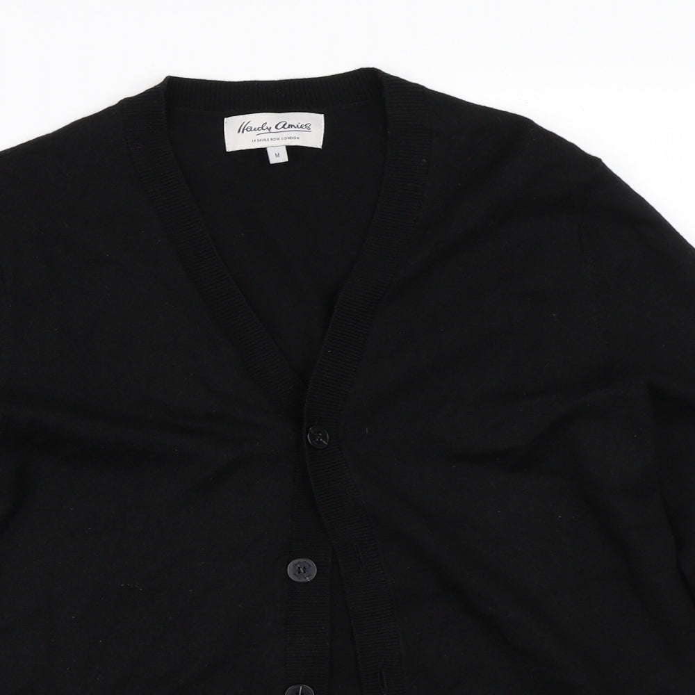 Preworn Mens Black   Cardigan Jumper Size M
