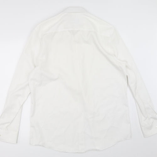 TU Mens White    Dress Shirt Size 16.5