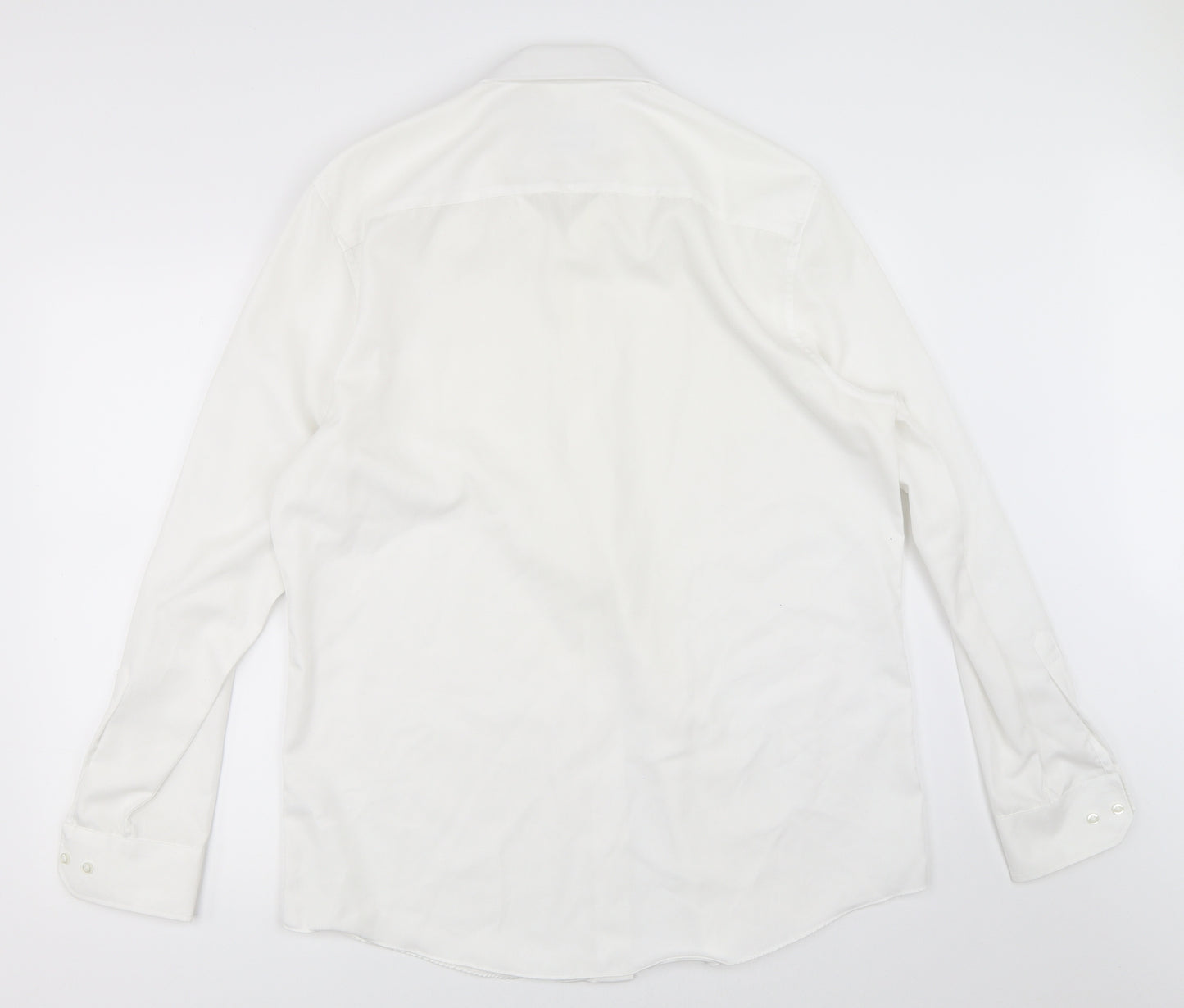 TU Mens White    Dress Shirt Size 16.5