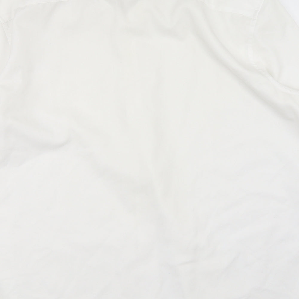 TU Mens White    Dress Shirt Size 16.5