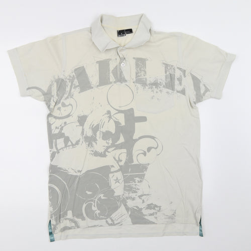 Preworn Mens Ivory    Polo Size L