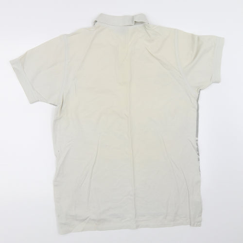 Preworn Mens Ivory    Polo Size L