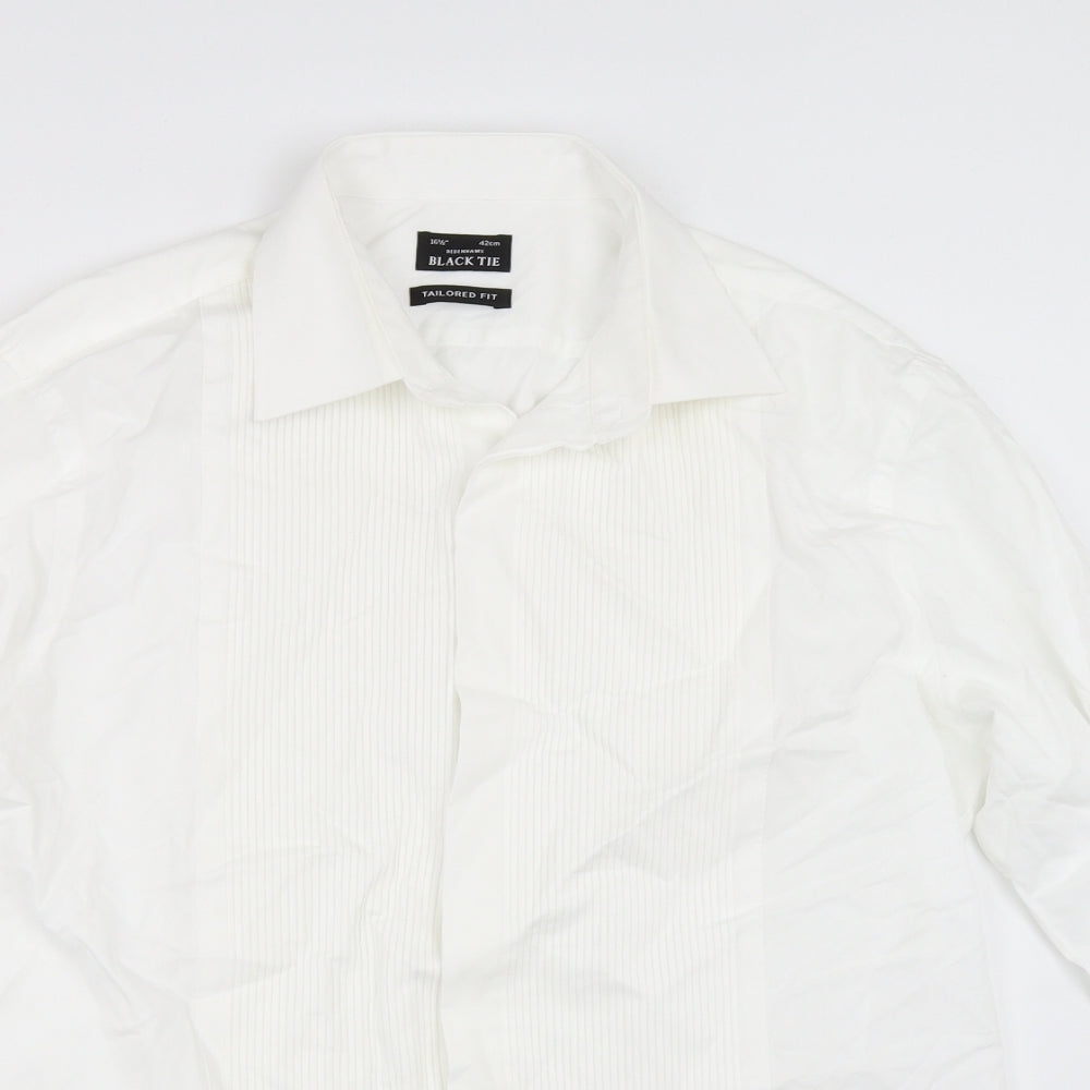 Debenhams Mens White    Dress Shirt Size 16.5