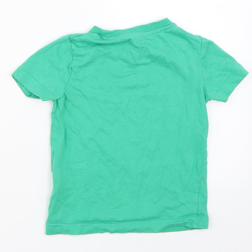 F&F Boys Green   Basic T-Shirt Size 2-3 Years  - dinosaur