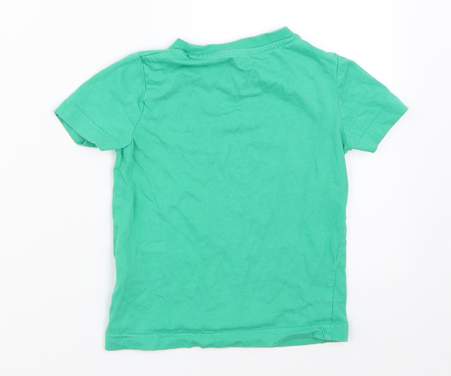F&F Boys Green   Basic T-Shirt Size 2-3 Years  - dinosaur