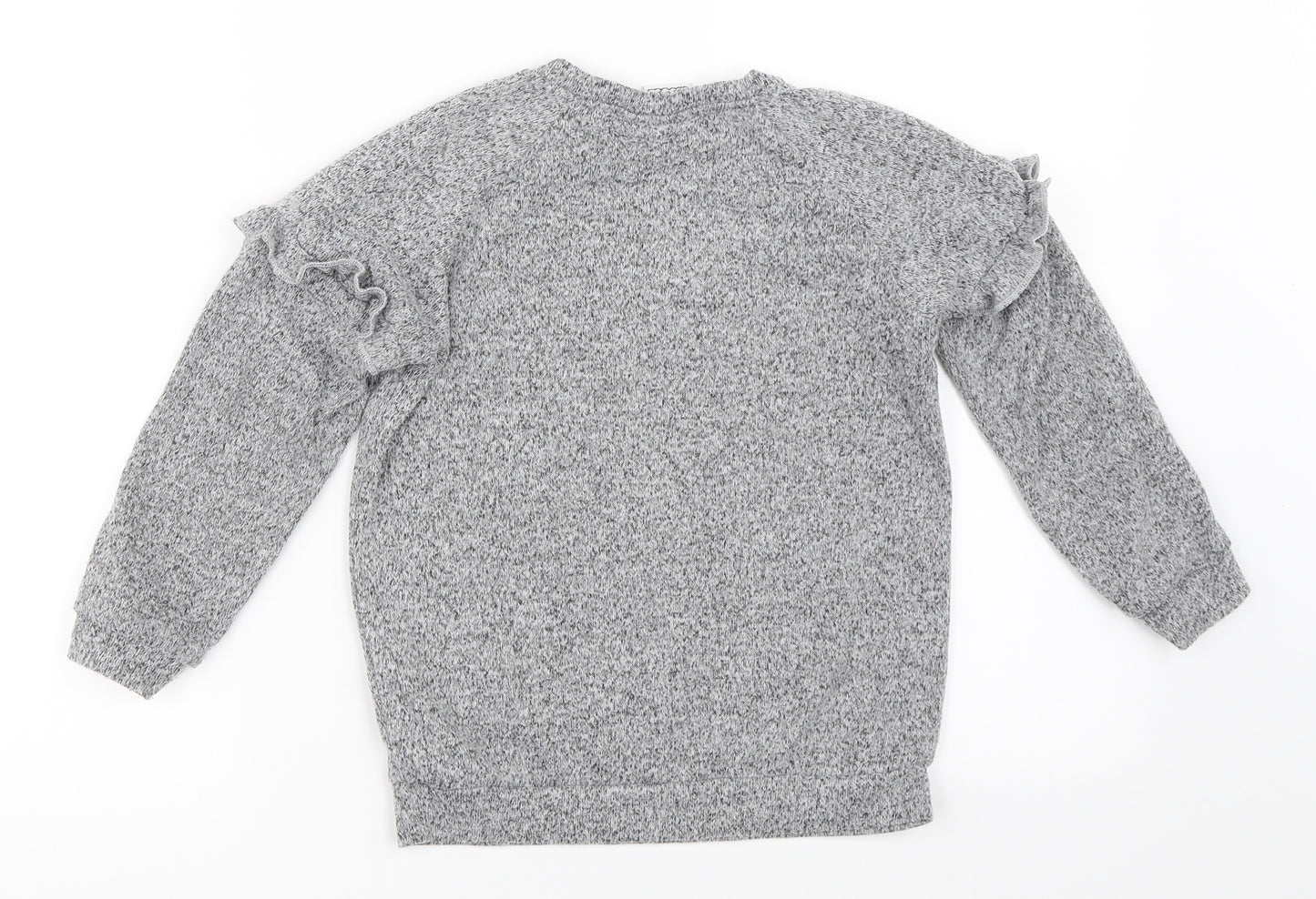 Primark Girls Grey   Pullover Jumper Size 7-8 Years  - Minnie Mouse
