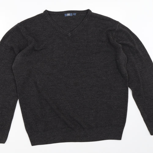 Easy Mens Grey   Pullover Jumper Size L