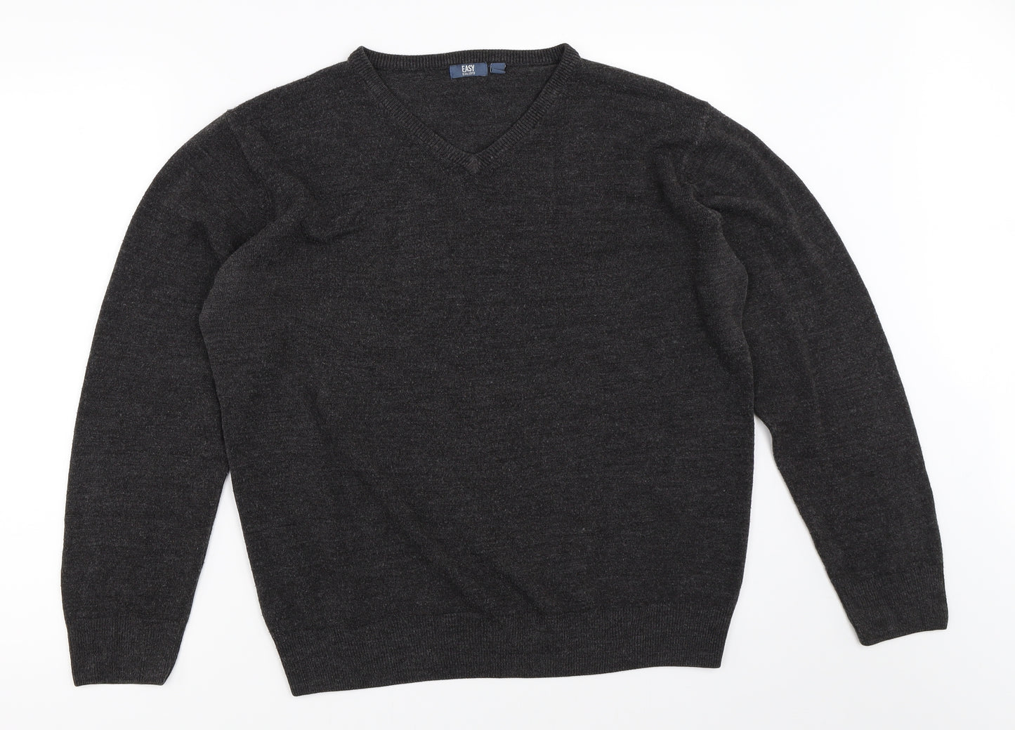 Easy Mens Grey   Pullover Jumper Size L
