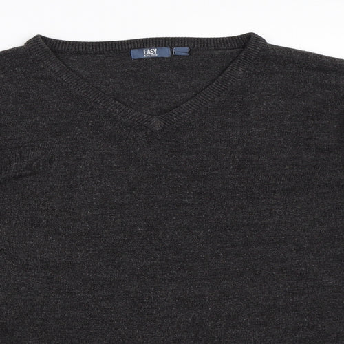 Easy Mens Grey   Pullover Jumper Size L