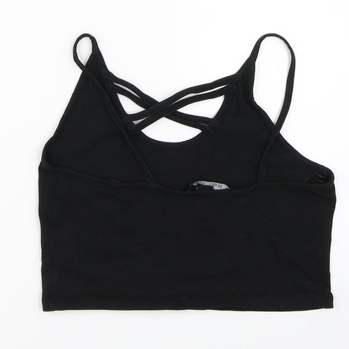 Select Womens Black   Cropped Tank Size 8