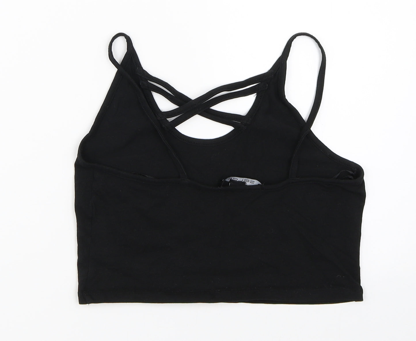 Select Womens Black   Cropped Tank Size 8