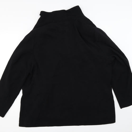 essence Womens Black   Overcoat Coat Size 16