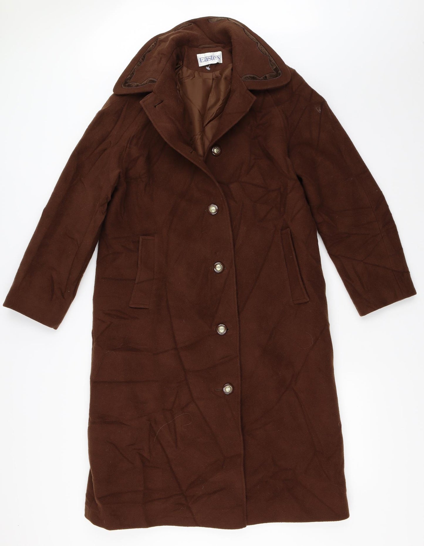 Eastex Womens Brown   Overcoat Coat Size 12