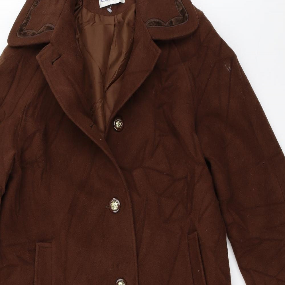 Eastex Womens Brown   Overcoat Coat Size 12