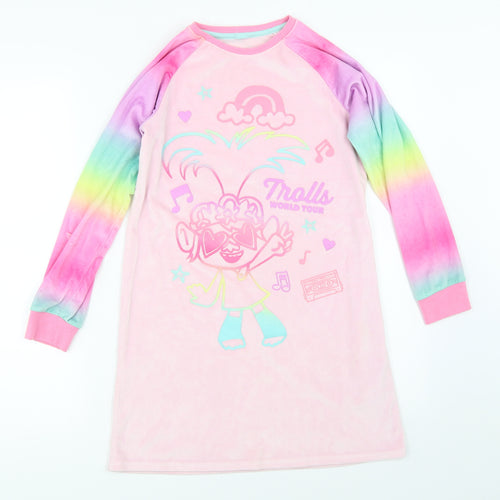 George Girls Pink Solid  Top Dress Size 9-10 Years  - trolls