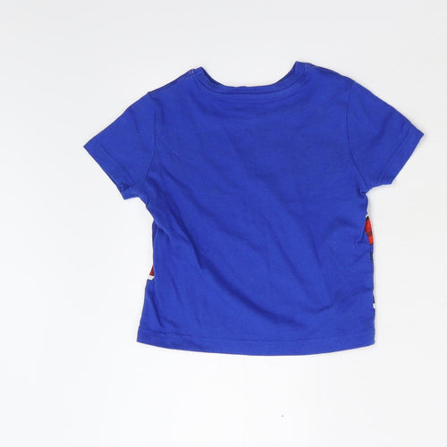 Tesco Boys Blue   Pullover T-Shirt Size 2-3 Years  - Spider Man