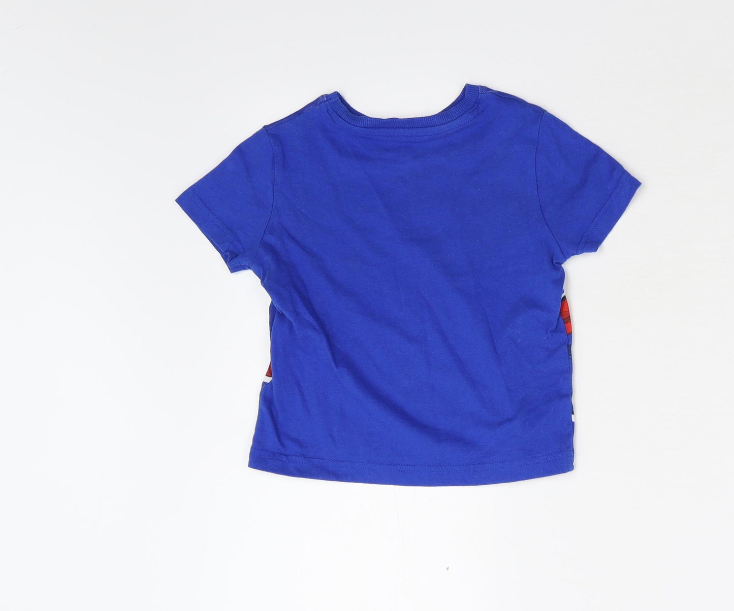 Tesco Boys Blue   Pullover T-Shirt Size 2-3 Years  - Spider Man